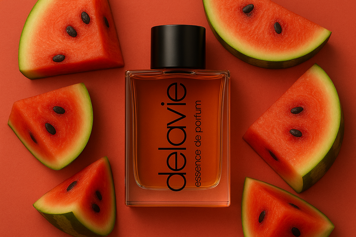 WASSERMELONE <h4>DIE SAFTIGE FRISCHE MODERNER PARFUMS<h4> DELAVIE