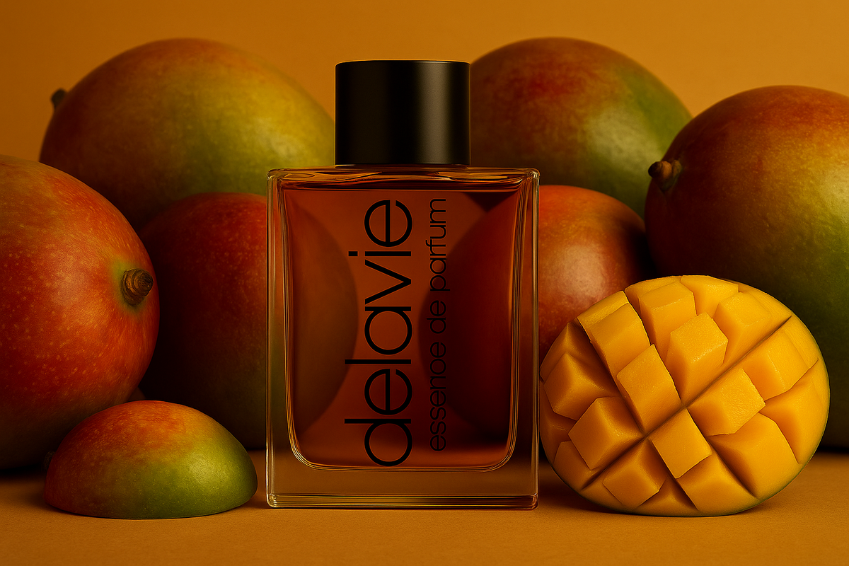 Mango <h4>Der sonnige Impuls tropischer Duftkompositionen<h4> DELAVIE