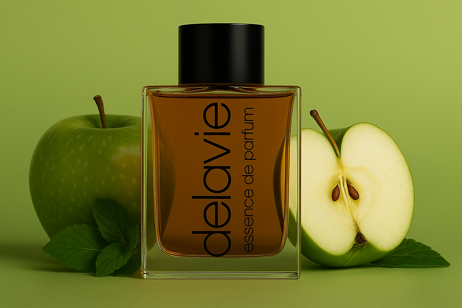 GRÜNER APFEL <h4>FRISCHER KICK FÜR DIE SINNE<h4> DELAVIE